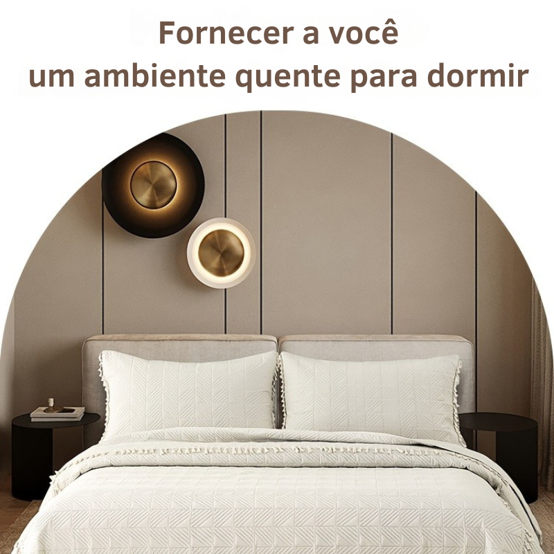 Cobre-Leito Quadrado com Tassel Macio