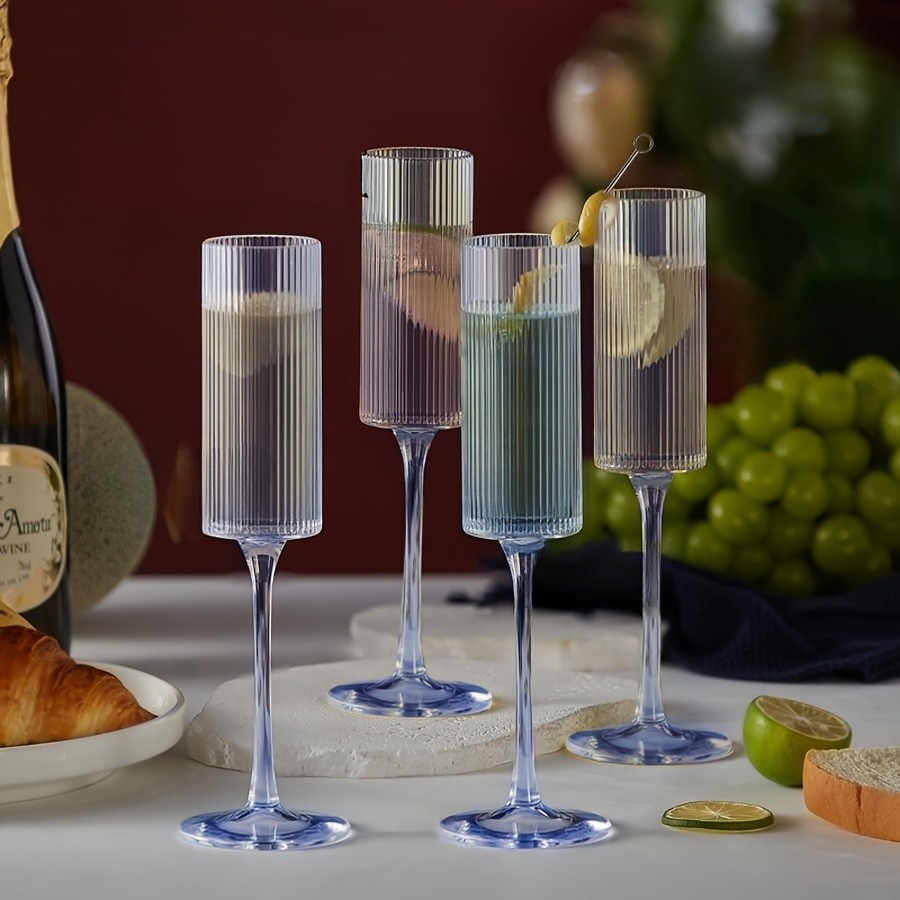Conjunto de Taças de Champagne Inquebráveis 162ml