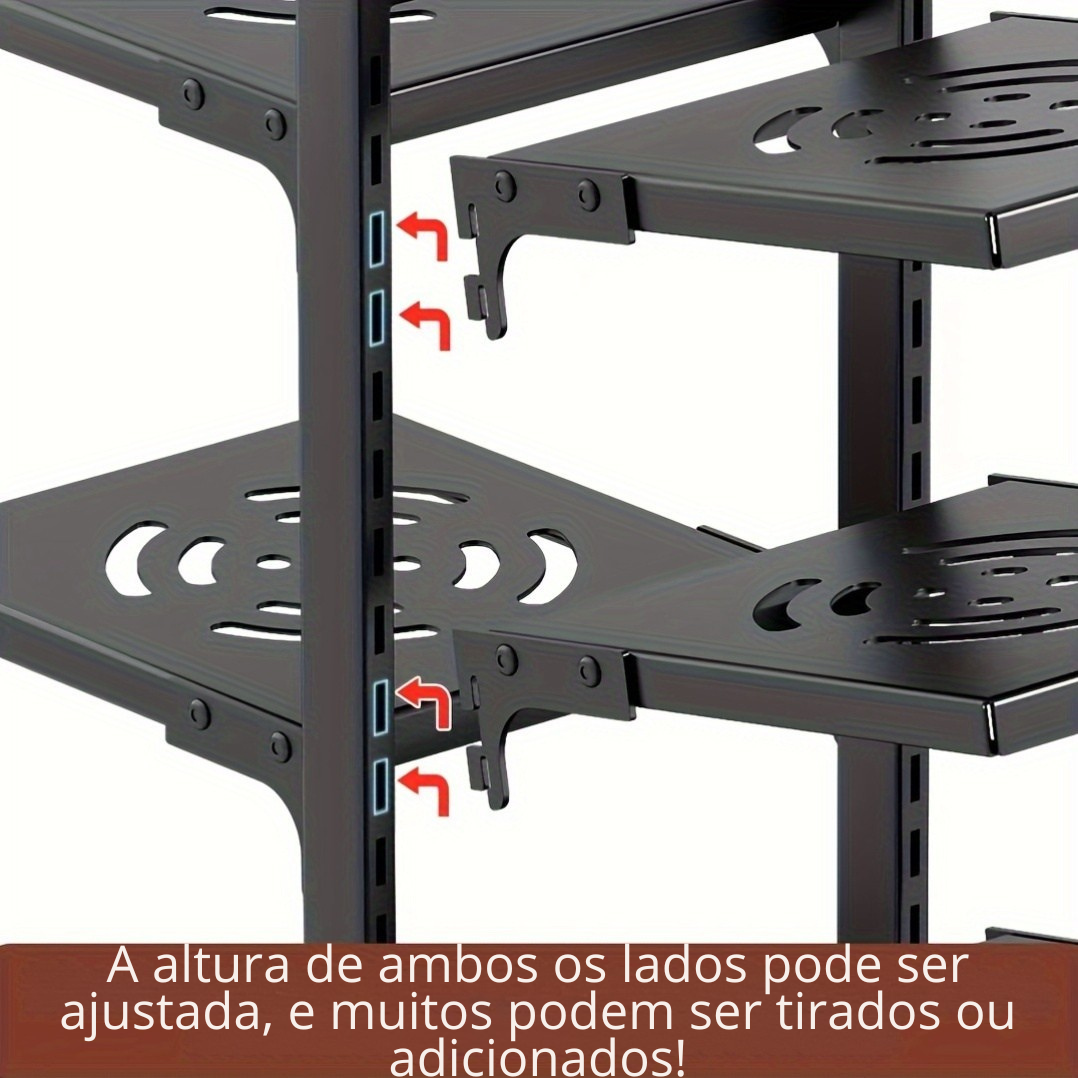 Suporte de Panelas de Aço Inoxidável 2 Andares