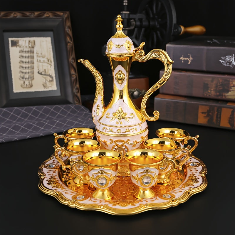 Conjunto de Jarra Retrô Luxuoso Estilo Turco-Europeu