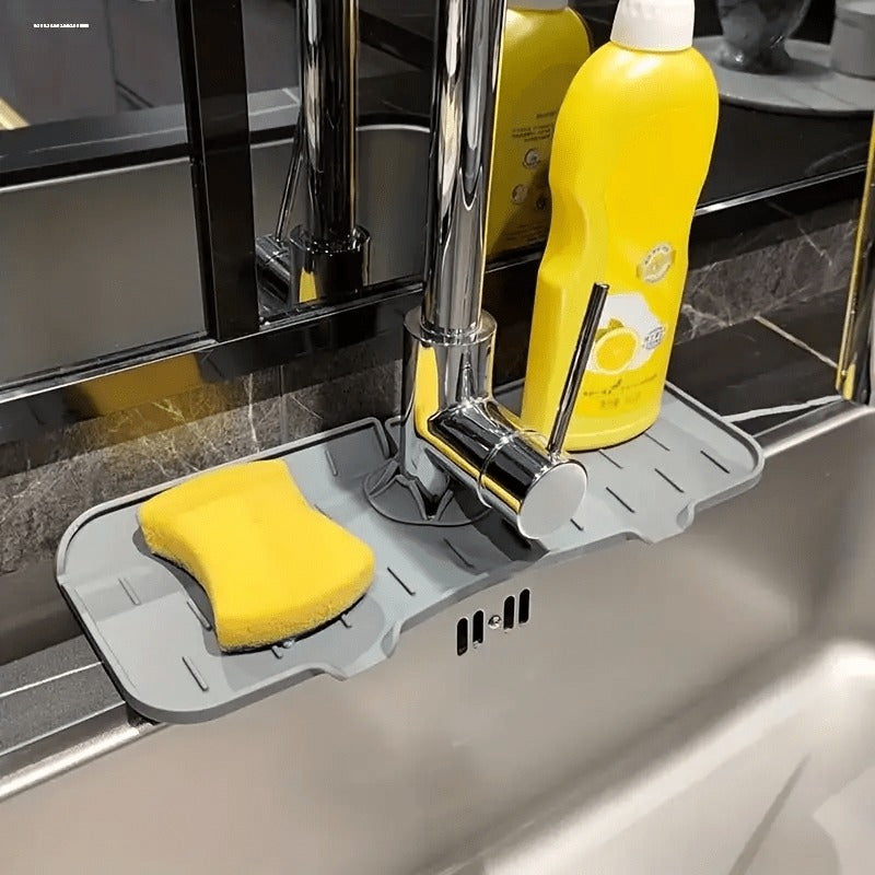 Bandeja de Silicone para Torneira com Protetor de Respingo