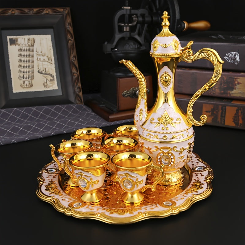 Conjunto de Jarra Retrô Luxuoso Estilo Turco-Europeu