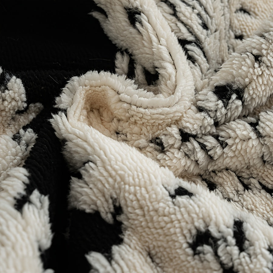 Capa de Sofá Estilo Boho Pelúcia Aconchegante