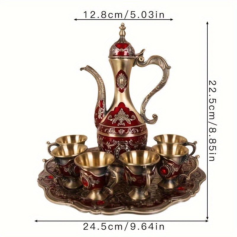 Conjunto de Jarra Retrô Luxuoso Estilo Turco-Europeu
