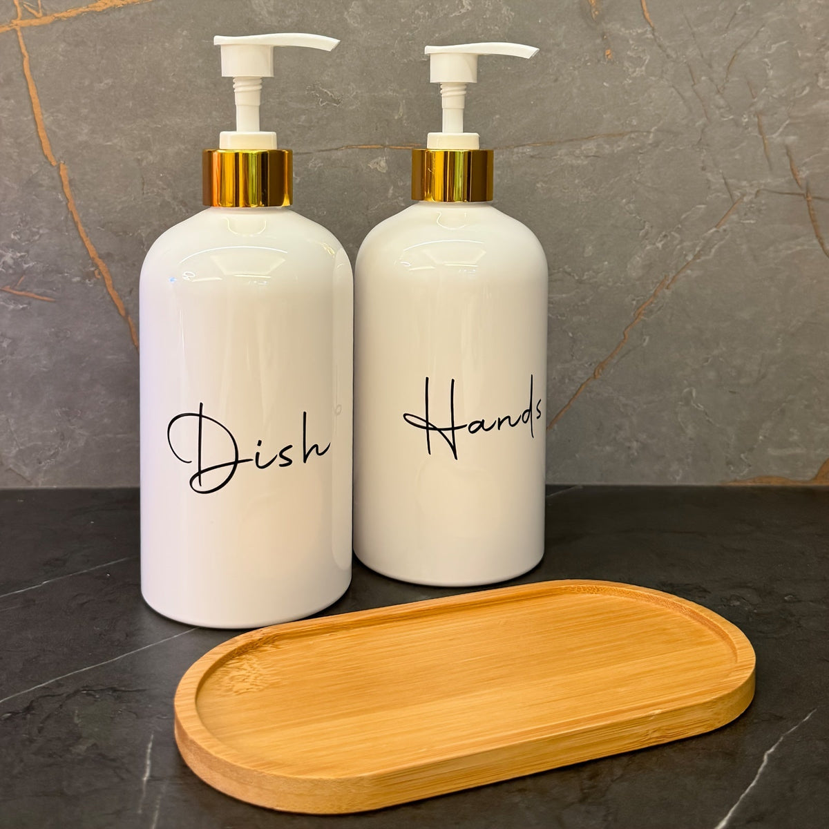 Kit 2x 500ml Refillable Soap Dispensers