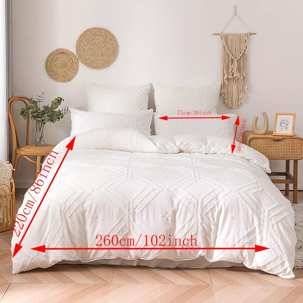 Jogo de Cama Boho Tufted