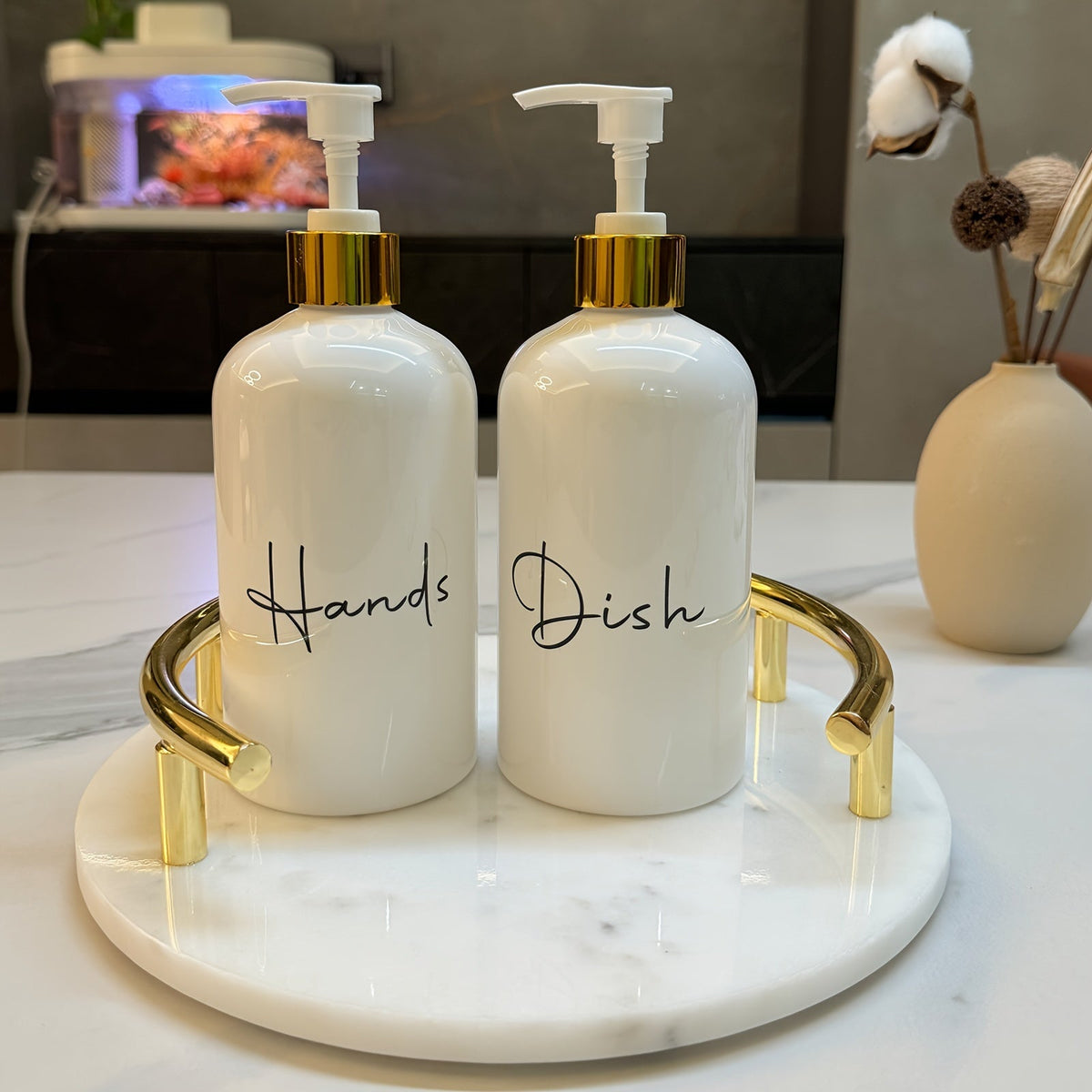 Kit 2x 500ml Refillable Soap Dispensers
