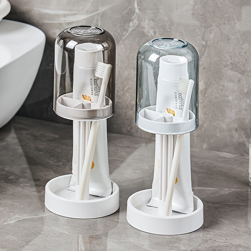 Multifunctional Toothbrush and Toothpaste Holder with Drainage