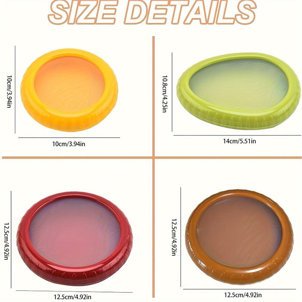 Conjunto de Potes Flip-Top Herméticos de Silicone