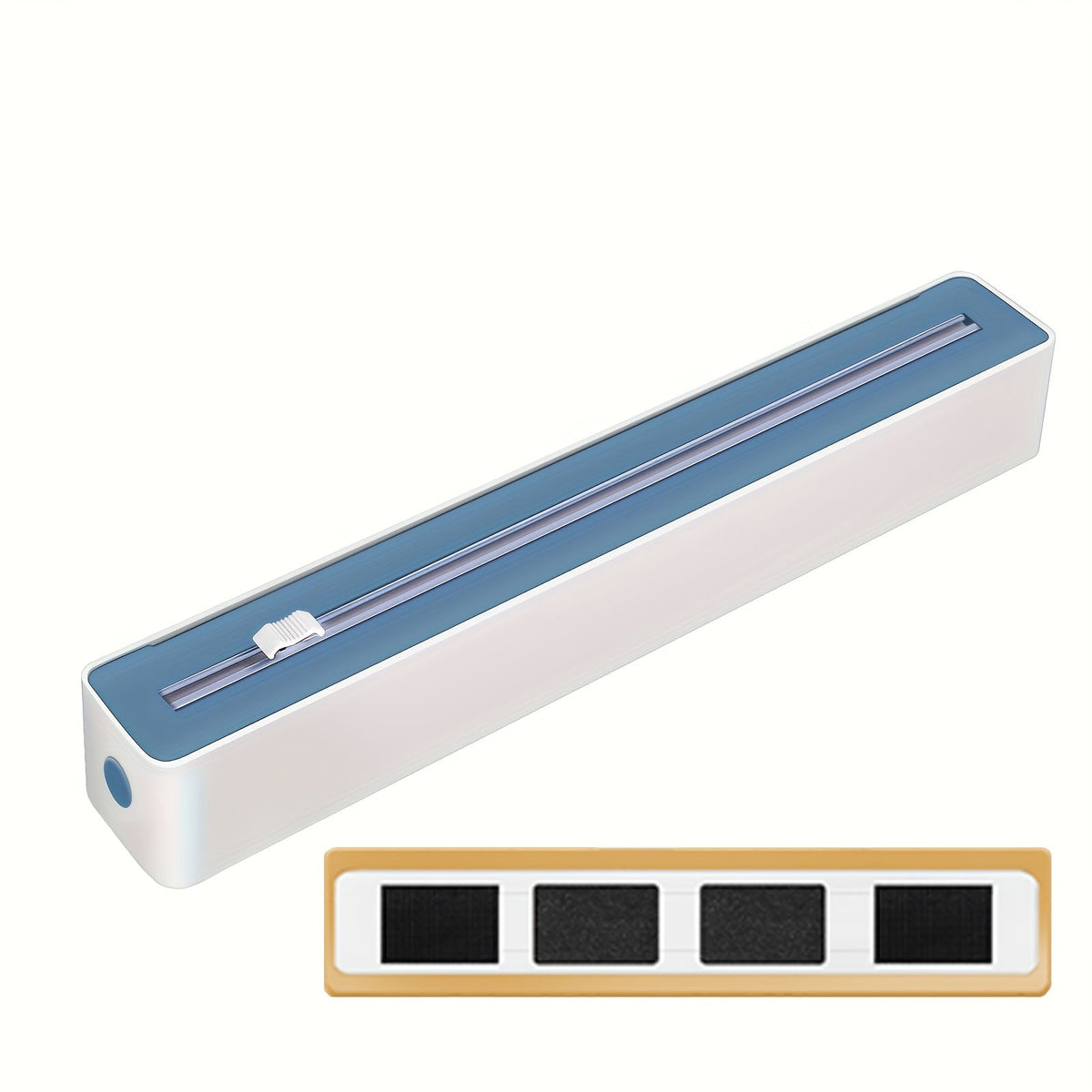 2-in-1 Plastic Film Dispenser with Integrated Cutter