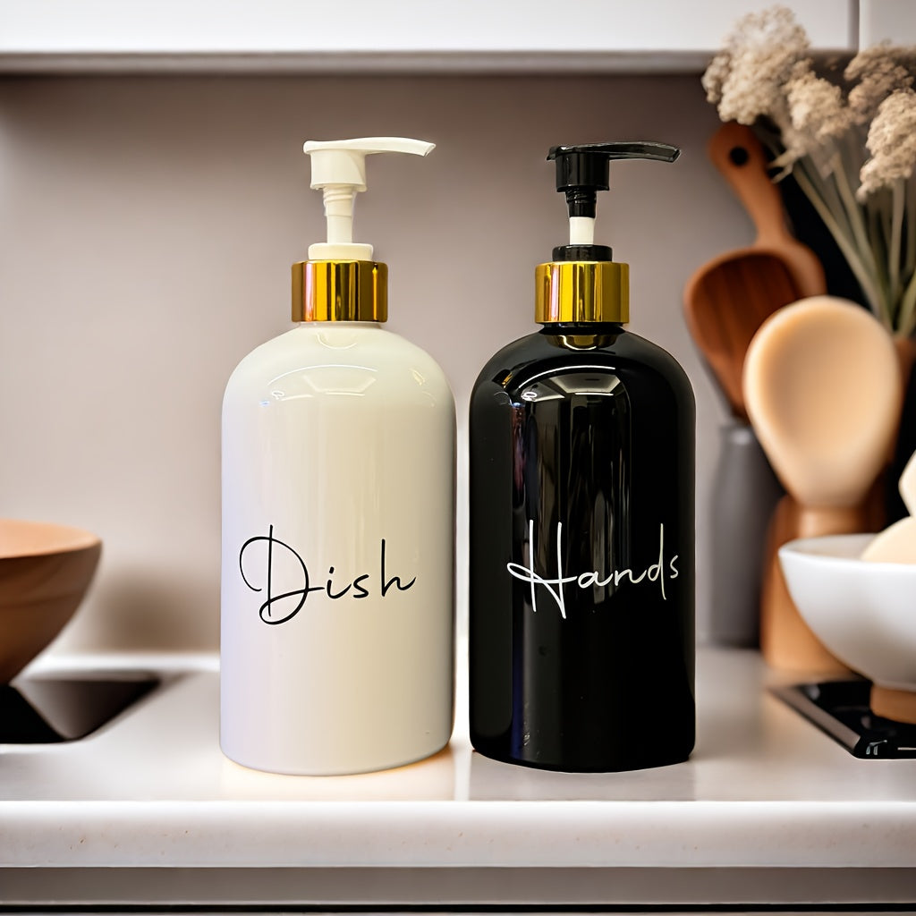 Kit 2x 500ml Refillable Soap Dispensers