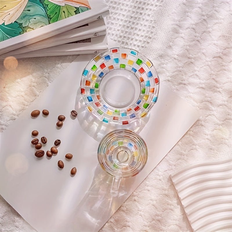 Conjunto Xícara e Pires Pintado à Mão