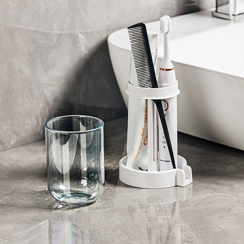 Multifunctional Toothbrush and Toothpaste Holder with Drainage