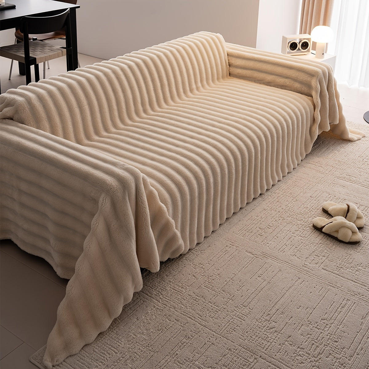Capa de Sofá Plush de Inverno Ultra Macia Premium
