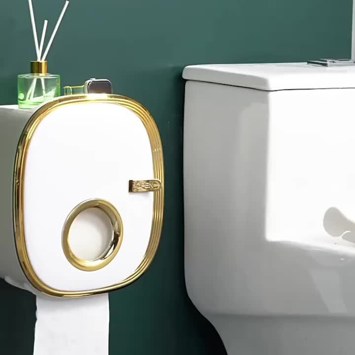 Porta-Papel Higiênico Impermeável de Parede