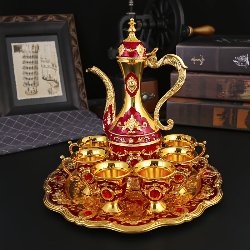 Conjunto de Jarra Retrô Luxuoso Estilo Turco-Europeu