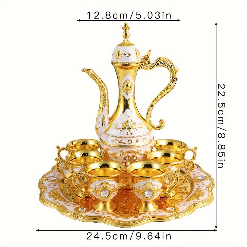 Conjunto de Jarra Retrô Luxuoso Estilo Turco-Europeu