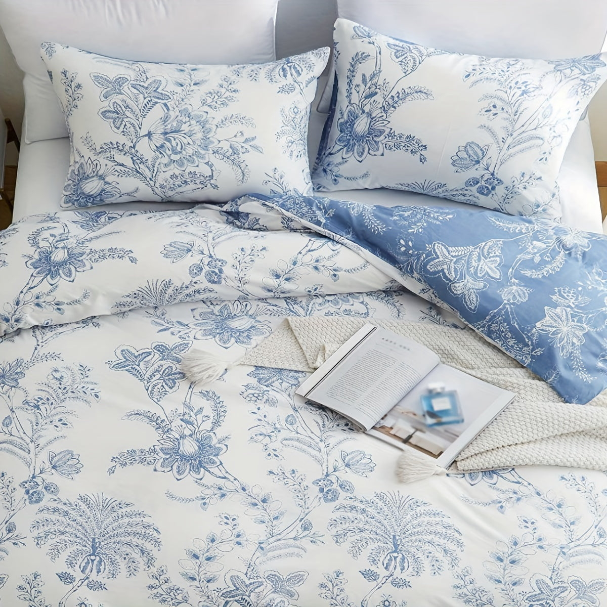 Jogo de Cama Azul Sereno