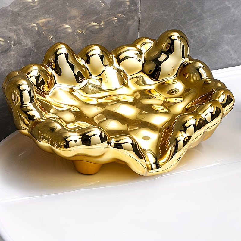 Luxury Cloud Gold Soap Holder Minimalist Design
