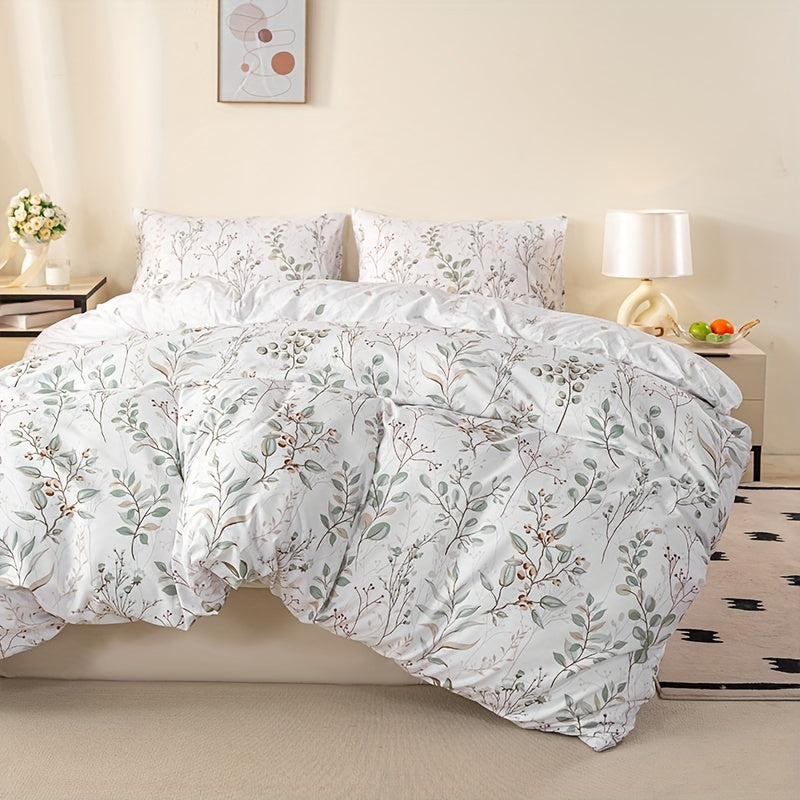 Jogo de Cama PlumasPoliéster Floral