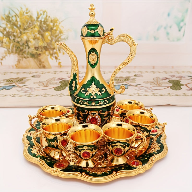 Conjunto de Jarra Retrô Luxuoso Estilo Turco-Europeu