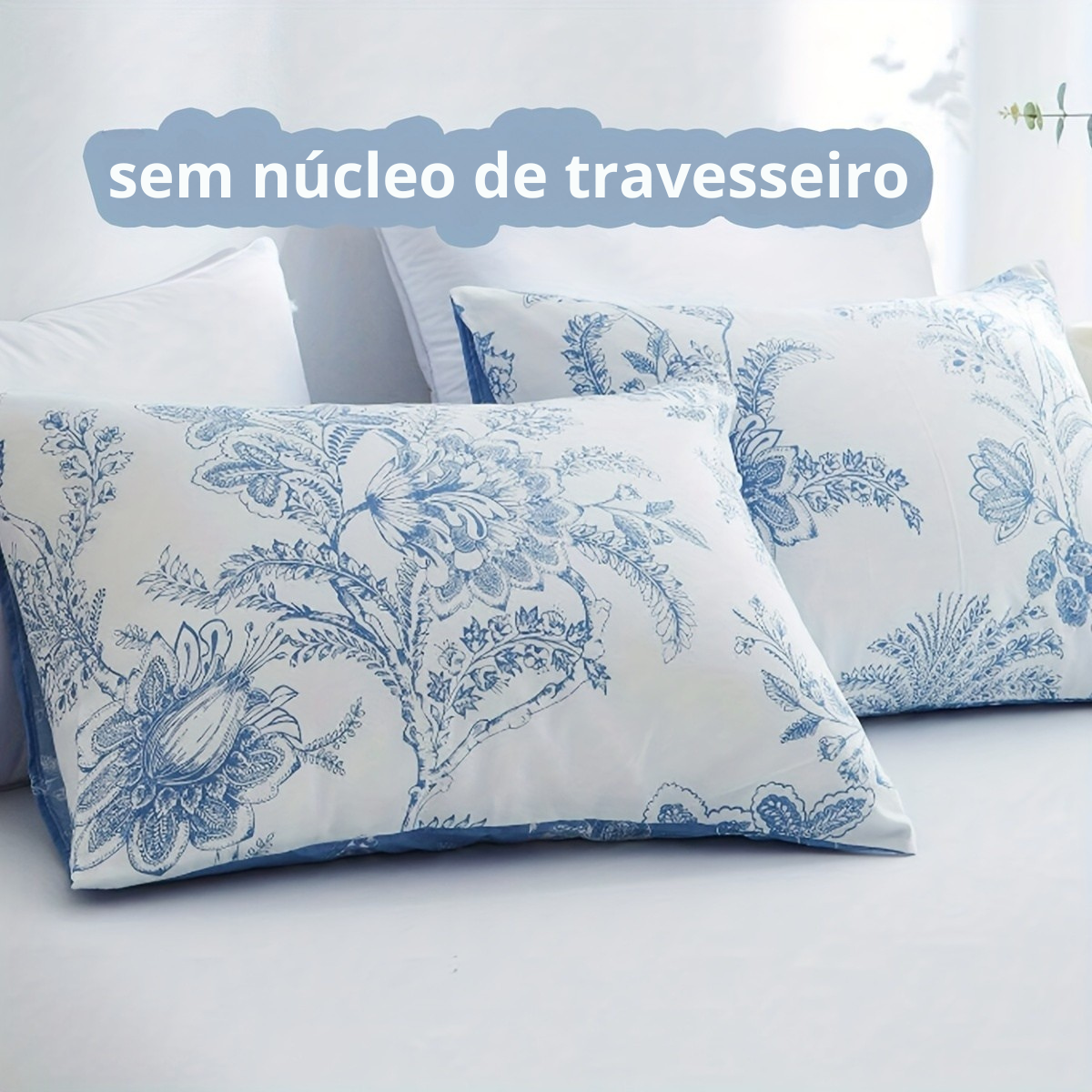 Jogo de Cama Azul Sereno